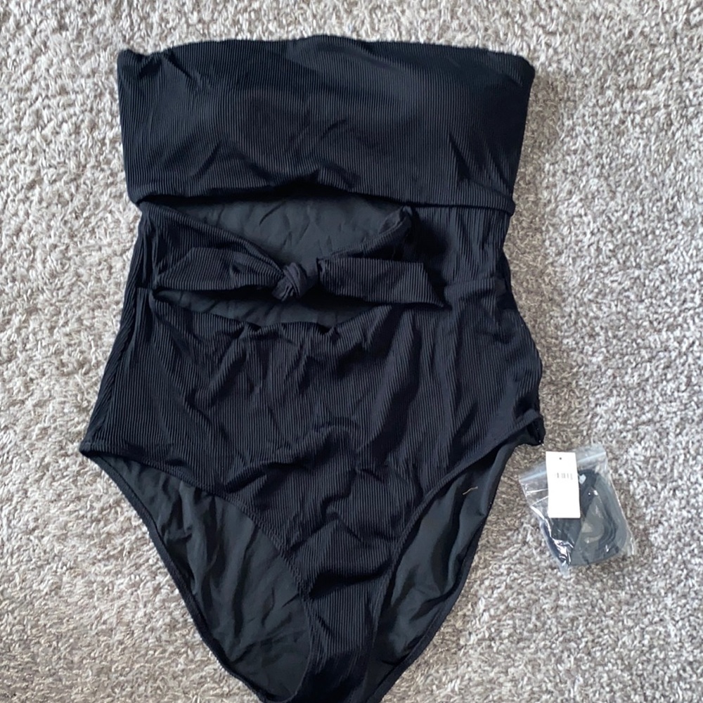 Black Aerie one piece bathing suit